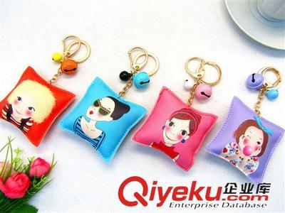 義烏精品批發(fā) 新款PU沖棉鑰匙扣，十元店貨源優(yōu)選